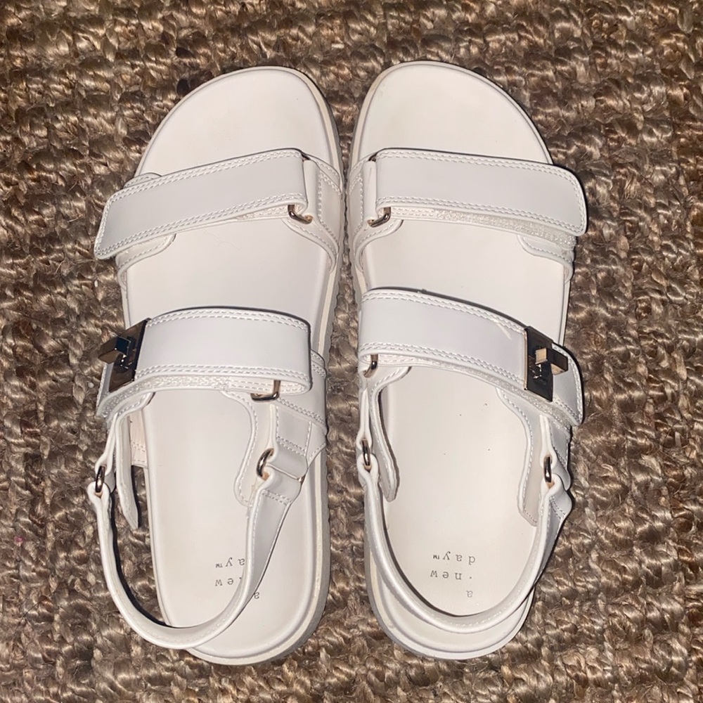 Ankle strap footbed sandals